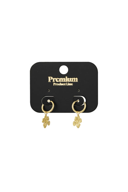 tropical flower earrings