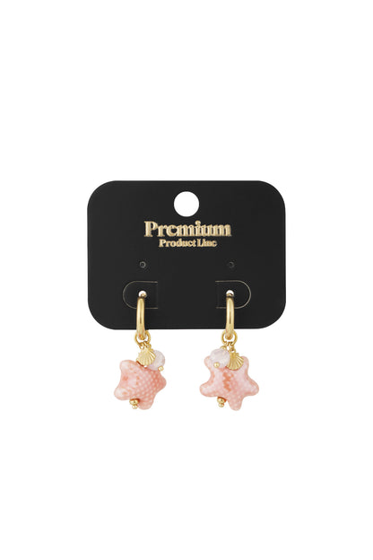 starry earrings - blue & 