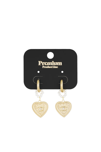 charming heart earrings