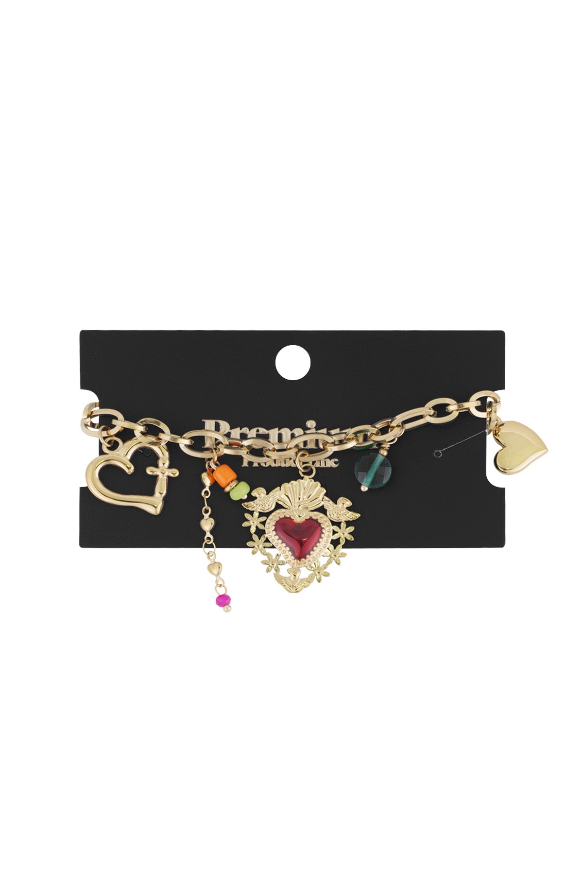 charm bracelet milagros heart