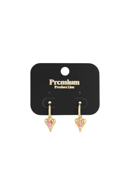 vivid heart earrings