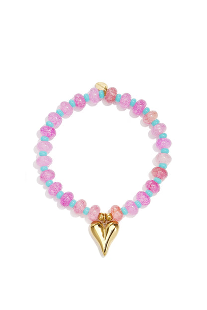 Armbänder aus Glasperlen, Blumenmuster, lässig-schlichte Serie, Damenschmuck