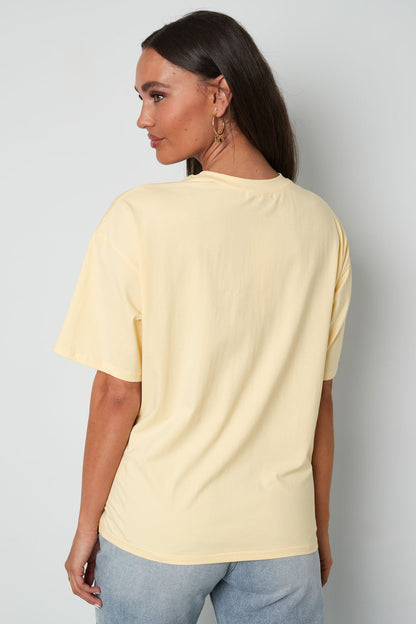Cotton Women's T-shirt Casual Letters