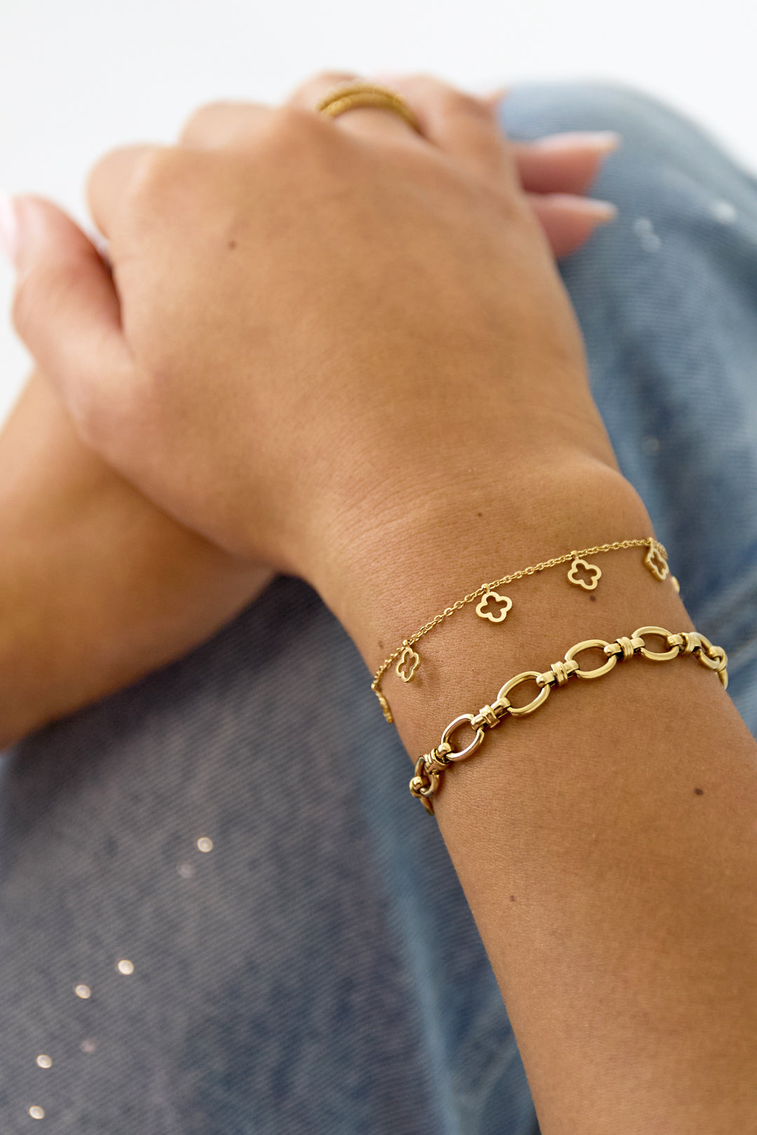 Armband 6 Kleeblätter