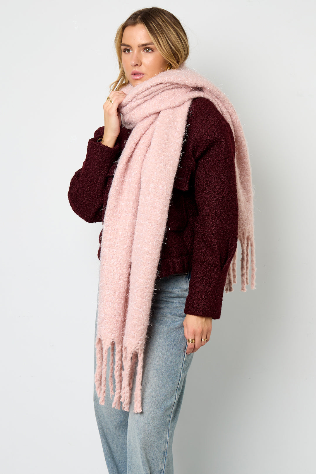 Winter scarves Strip Casual Polyester Daily Accessories