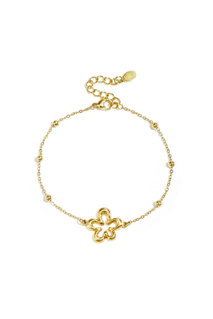 Bracelet with playful flowers in varying sizes