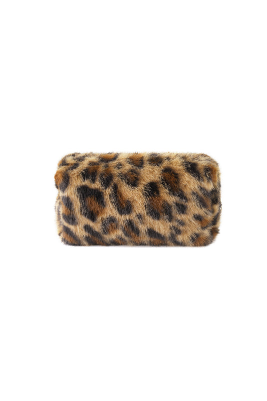 Weiche Kosmetiktasche mit Leopardenmuster