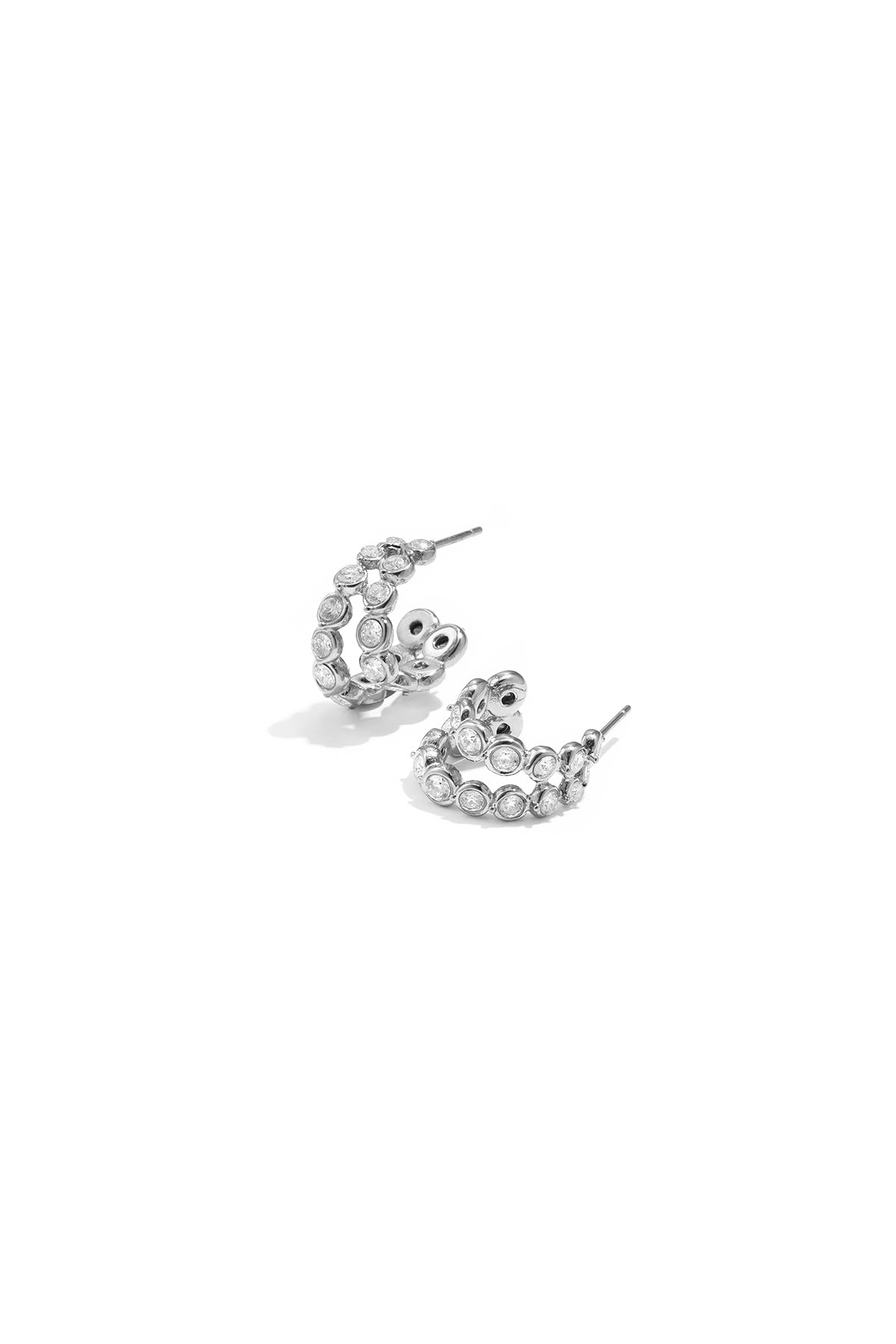 Edelstahl-Creolen, schlicht, elegant, für jeden Tag – Damenschmuck