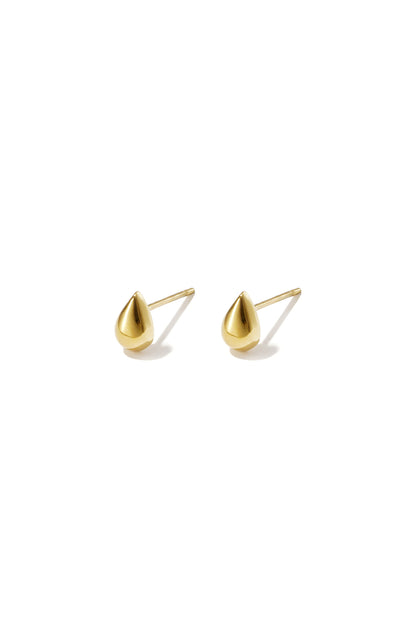Edelstahl-Ohrstecker, Tropfenform, schlicht, einfach für den Alltag – Damenschmuck