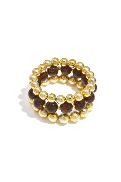 Bracelets set of 3 with beads