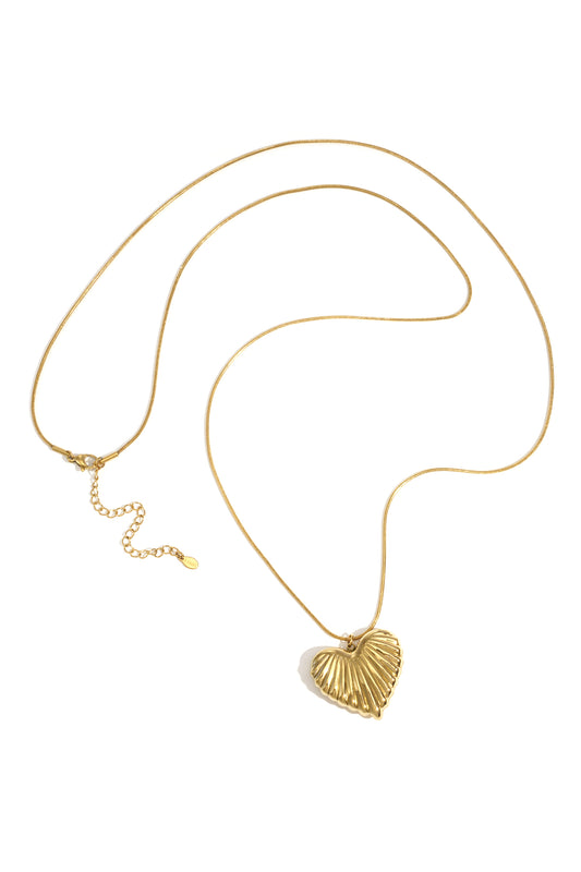 Stainless Steel Long Necklaces Heart Casual Daily Simple Series Women's jewelry