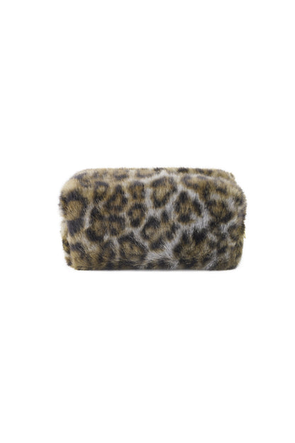 Weiche Kosmetiktasche mit Leopardenmuster