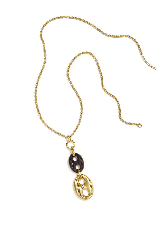 Lange Halsketten aus Edelstahl, unregelmäßige Form, schlichte Alltags-Serie, Damenschmuck