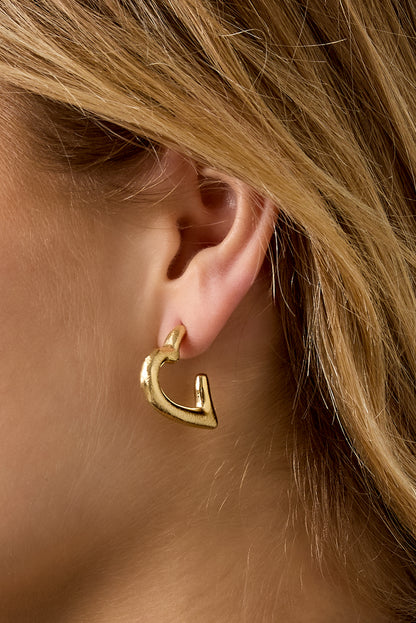Hoop Earrings Heart Casual Daily Simple Series Women's jewelry