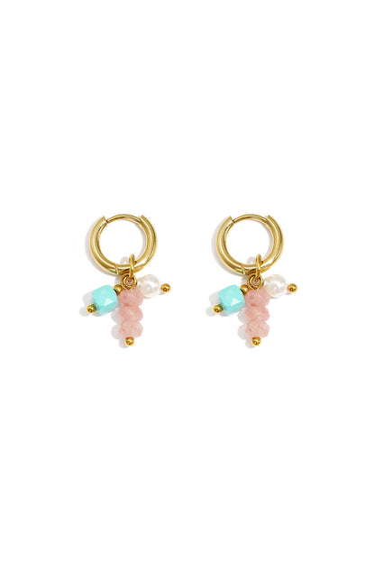 Earrings with hanging beads
