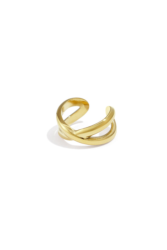 Edelstahl Ohr Manschetten Linien Simple Daily Simple Serie Damenschmuck