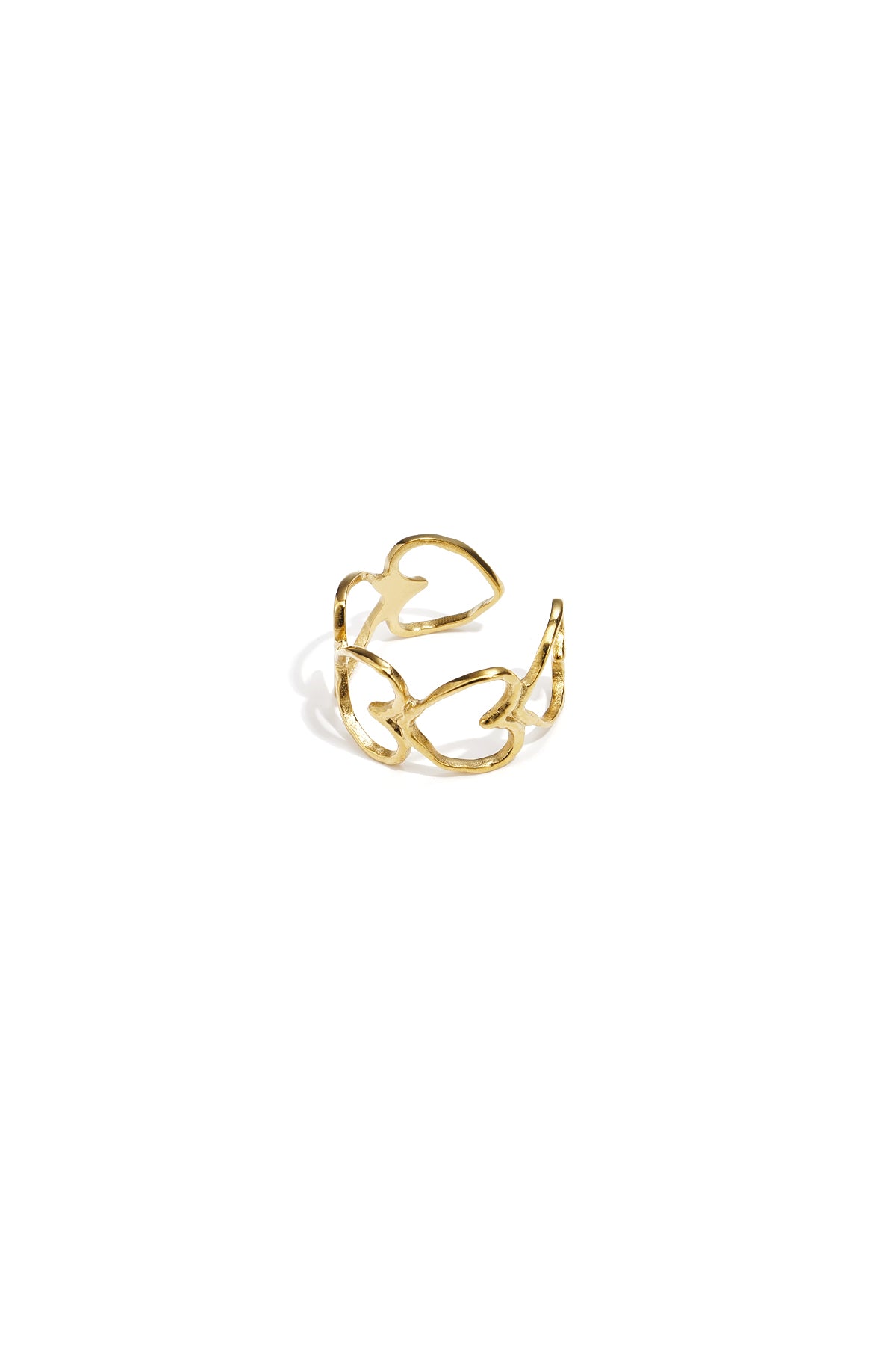 Eleganter Ring mit Herzen