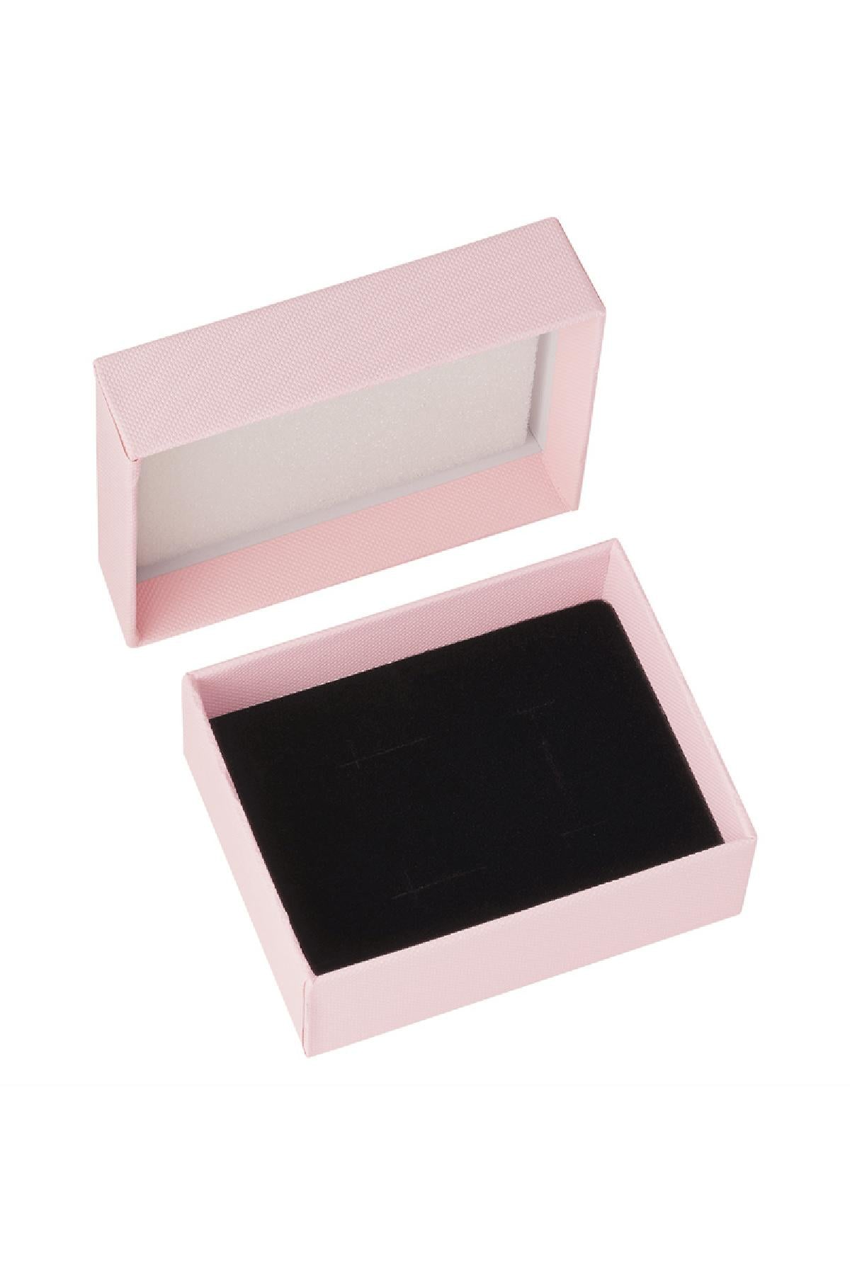 Schmuckkästchen mit losem Deckel Rosa Papier
