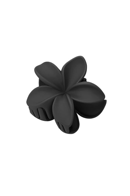 Hair clip flower - cream Plastic