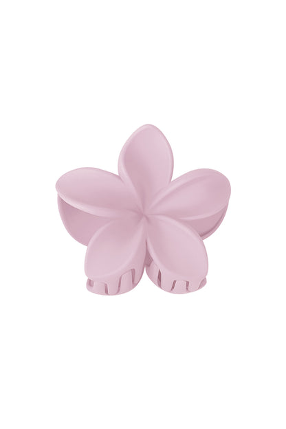 Hair clip flower - cream Plastic