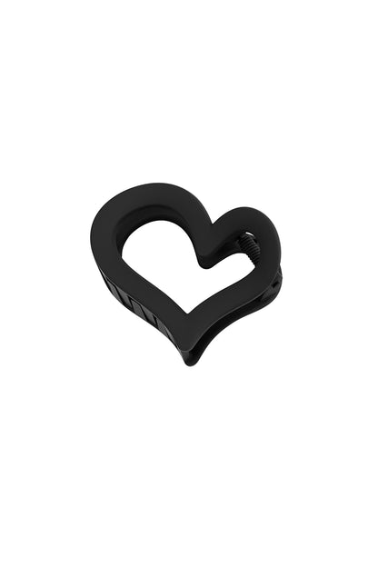 Hair clip deformed heart matt