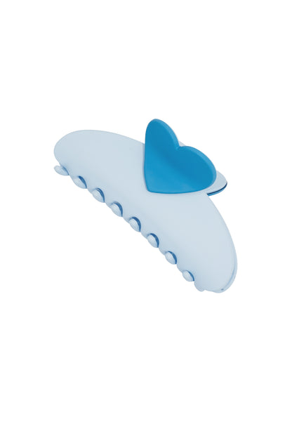 hair clip with heart detail