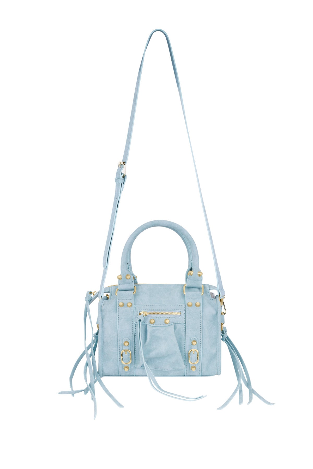 Tasche mit Fransen und Frühlingsakzent