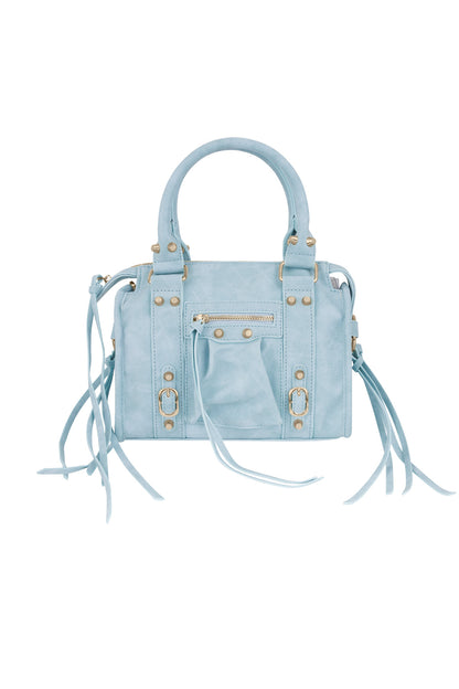 Tasche mit Fransen und Frühlingsakzent