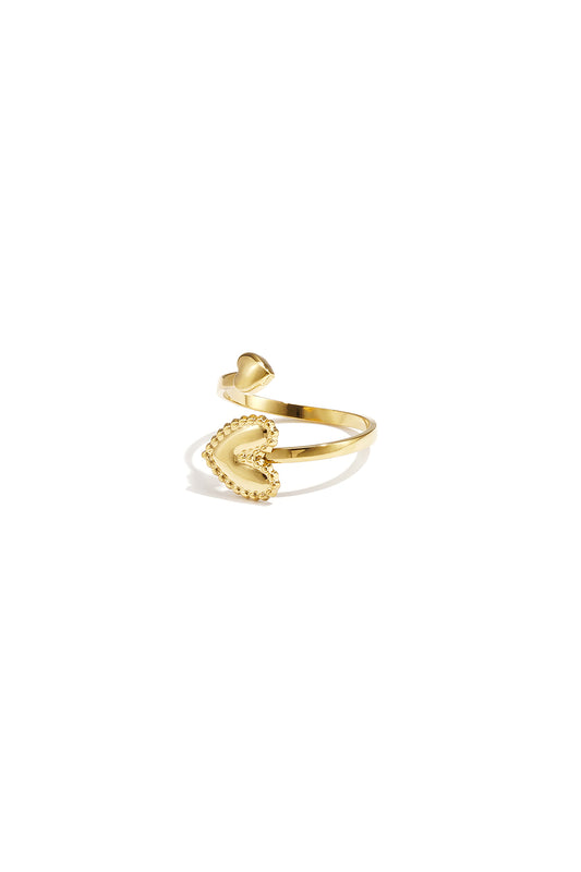 Ring mit verstellbaren Herzen