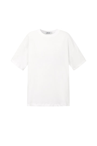 T-Shirt mit Kronen-Cartoonmuster
