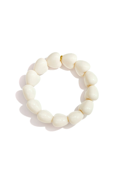 Armband mit kleinem Herz aus 13 Perlen