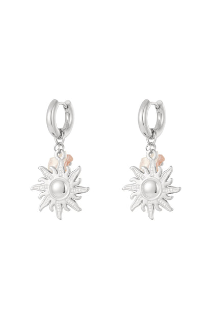 Stainless Steel Drop Earrings Sun/Moon Casual Daily Simple Series Women's jewelry