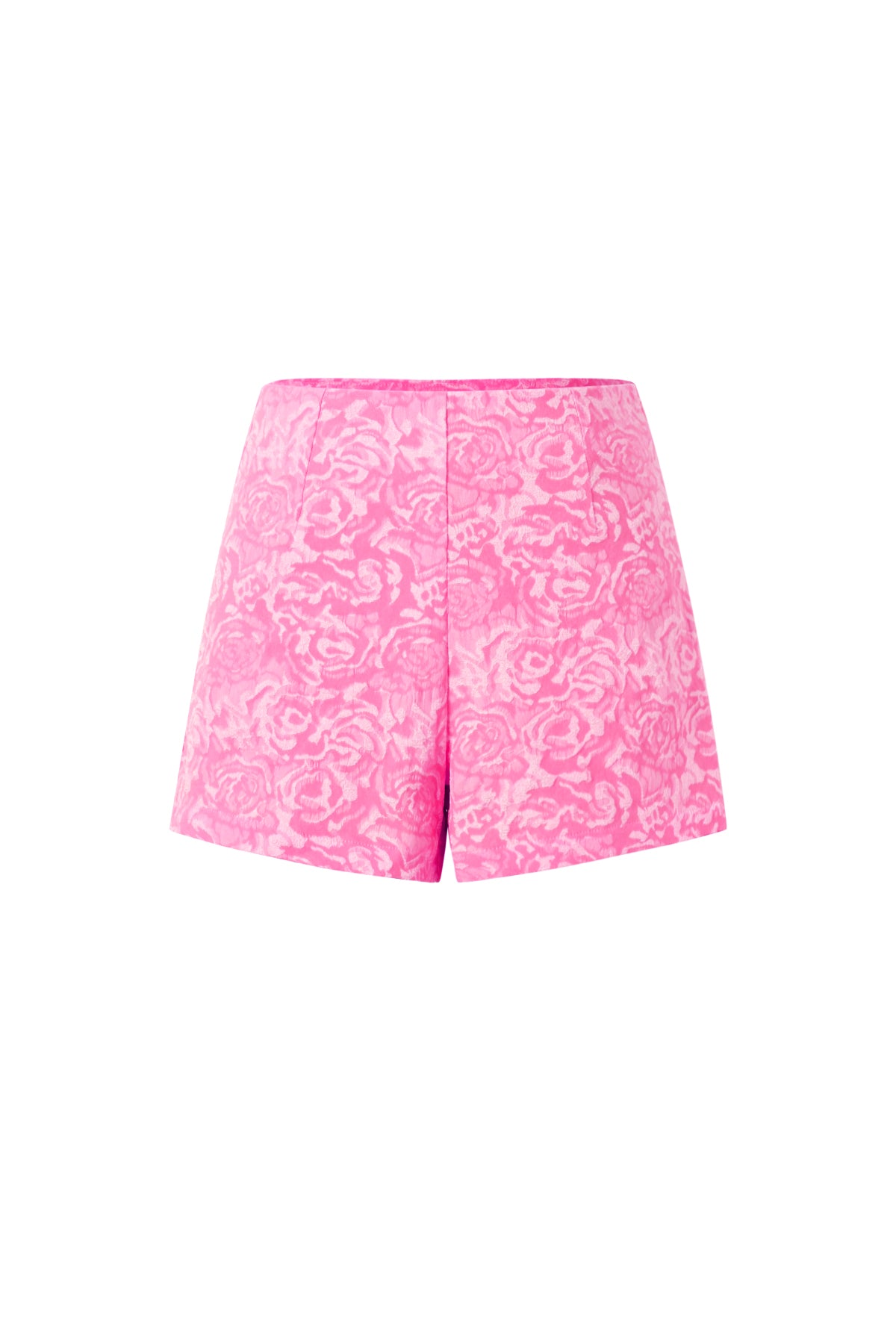 Woven Polyester Fiber Women's Shorts Elegant Floral Print