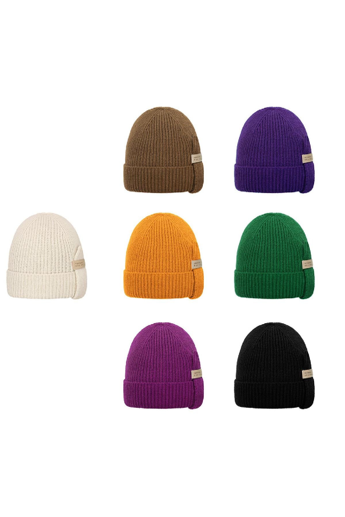 Beanie Yehwang Black Polyester