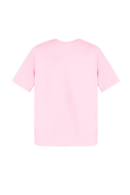 Cotton Women's T-shirt Oversized Minimalist Logo