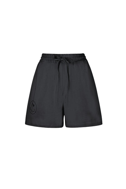 Cotton Women's Casual Shorts Drawstring Elastic Waist