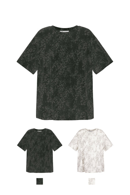 Cotton Women's T-shirt Oversized Leopard Print