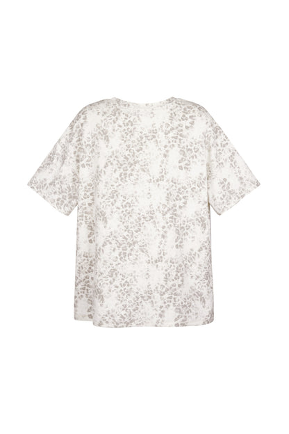 Cotton Women's T-shirt Oversized Leopard Print