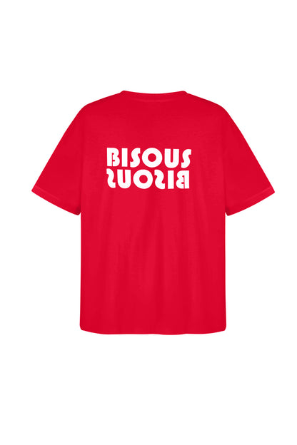 Cotton Women's T-shirt Oversized Logo Print