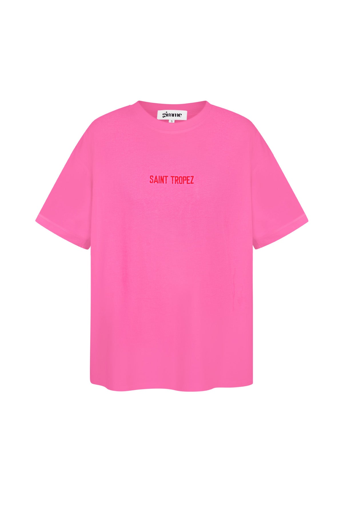 Cotton Women's T-shirt Oversized Saint Tropez Print