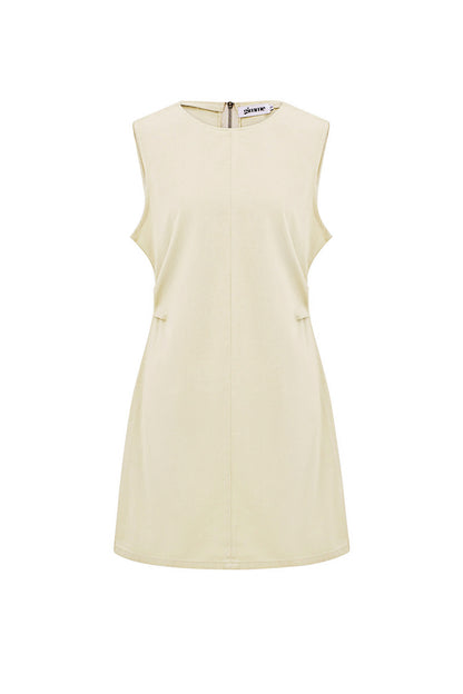 Cotton Women's Mini Dress Sleeveless Bodycon