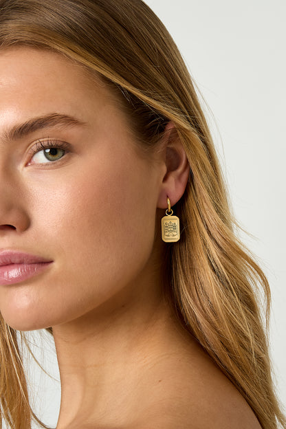 Amsterdam Canal House Stainless Steel Earrings
