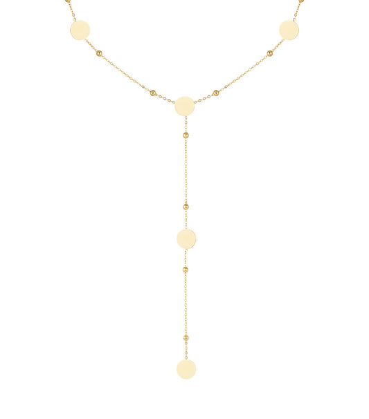 long necklace circles all over