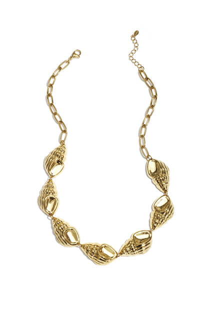 Statement necklace with large shells