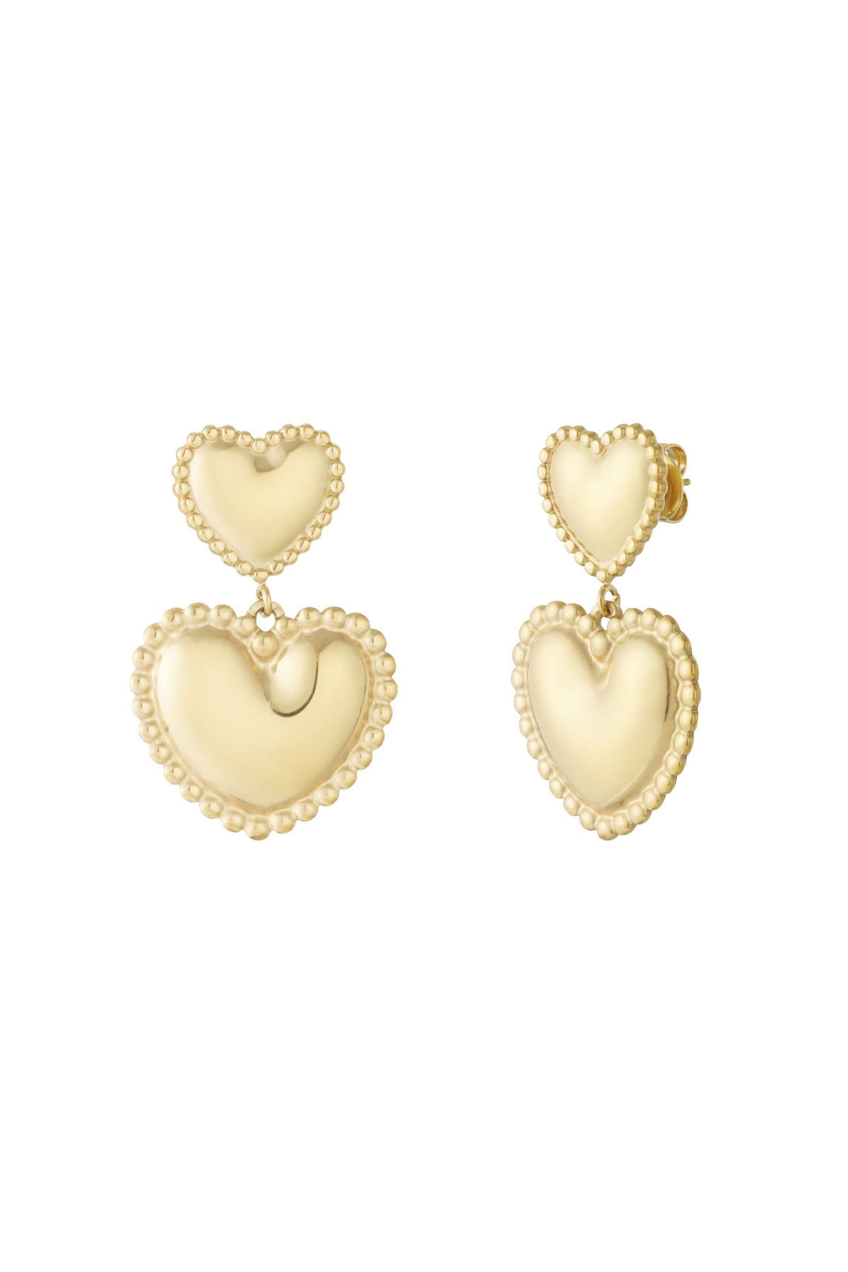 Stainless Steel Drop Earrings Heart Casual Daily Simple Series Women's jewelry
