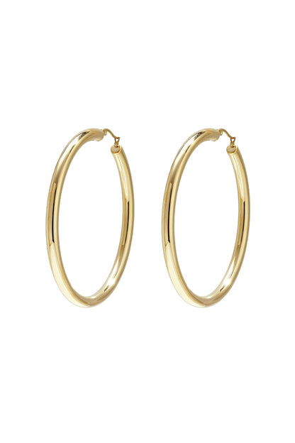 Edelstahl-Creolen, Casual Daily Simple Serie, Damenschmuck