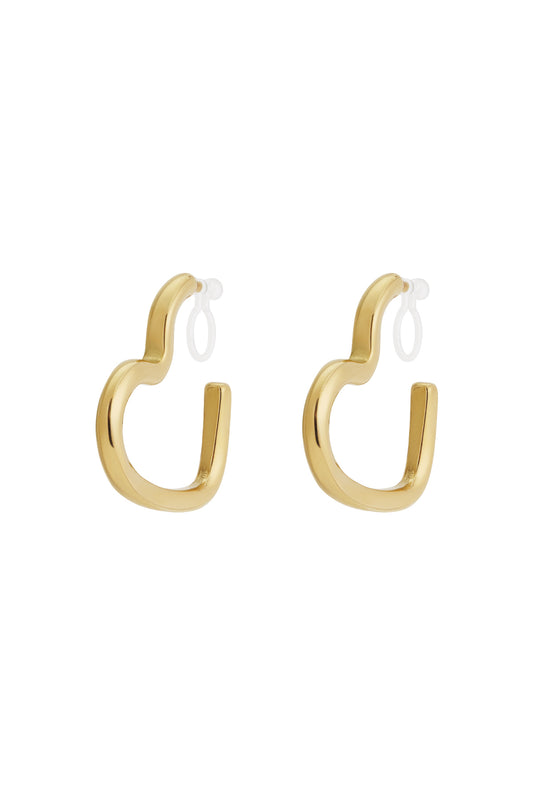 Heart Clip Earrings
