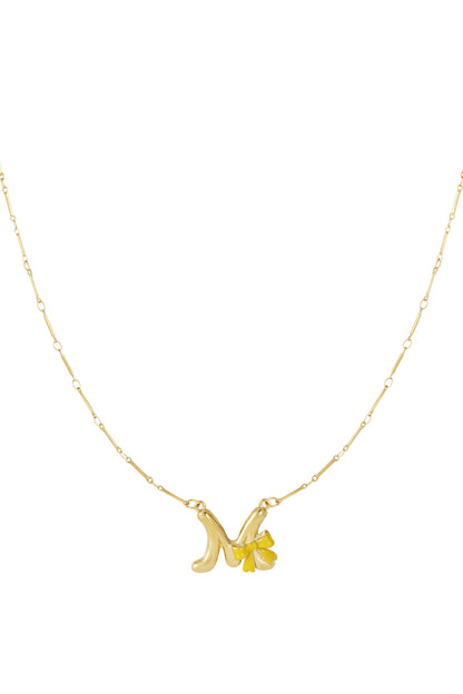 Happy Initials necklace with charms
