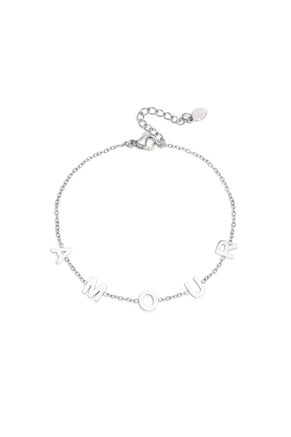 Bracelet amour chunky letters