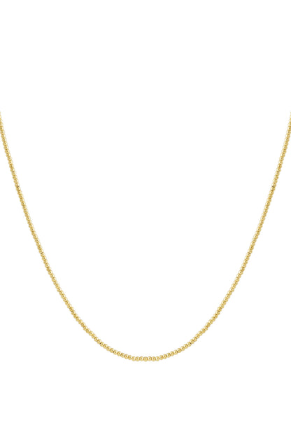 Solid bead necklace-2.5mm